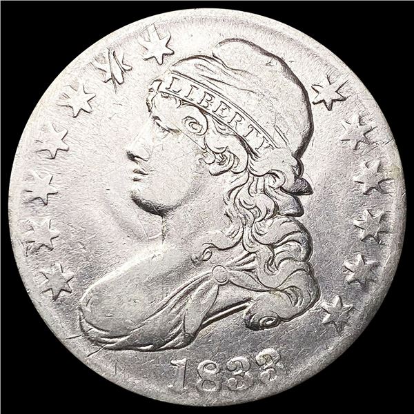 1833 Capped Bust Half Dollar LIGHTLY CIRCULATED