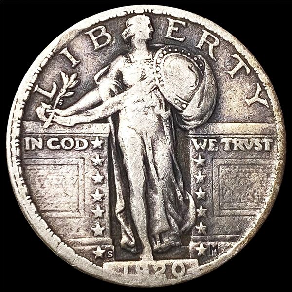 1920-S Standing Liberty Quarter NICELY CIRCULATED