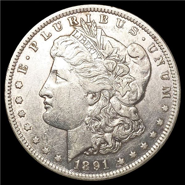1891-CC Morgan Silver Dollar LIGHTLY CIRCULATED