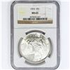 Image 1 : 1923 Silver Peace Dollar NGC MS65