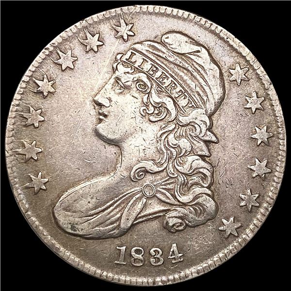 1834 Capped Bust Half Dollar LIGHTLY CIRCULATED