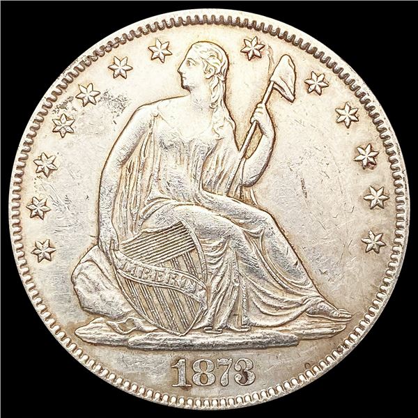 1873 Seated Liberty Half Dollar CLOSELY