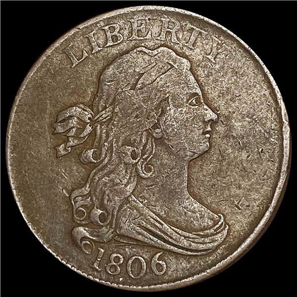 1806 Draped Bust Half Cent LIGHTLY CIRCULATED