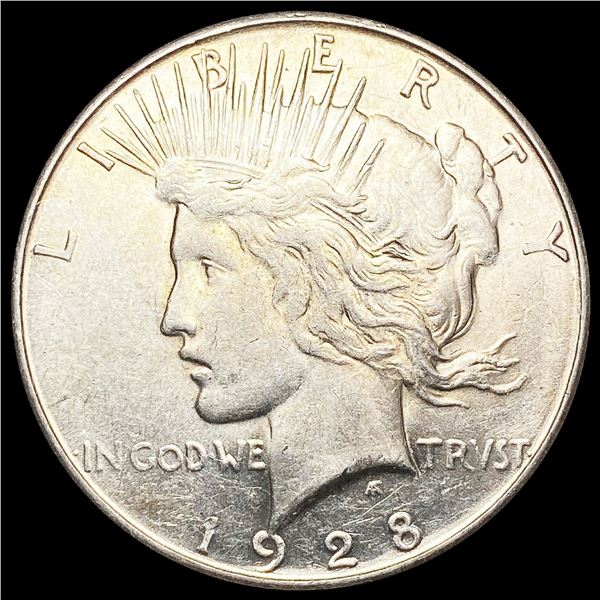 1928-S Silver Peace Dollar NEARLY UNCIRCULATED