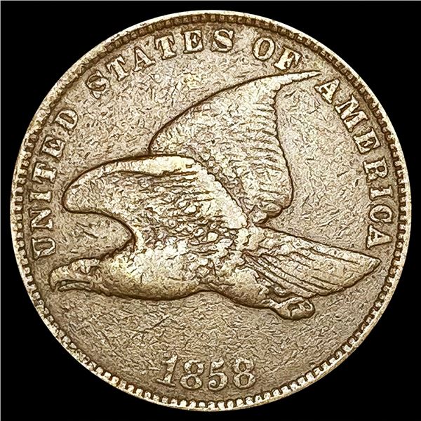 1858 Flying Eagle Cent NEARLY UNCIRCULATED