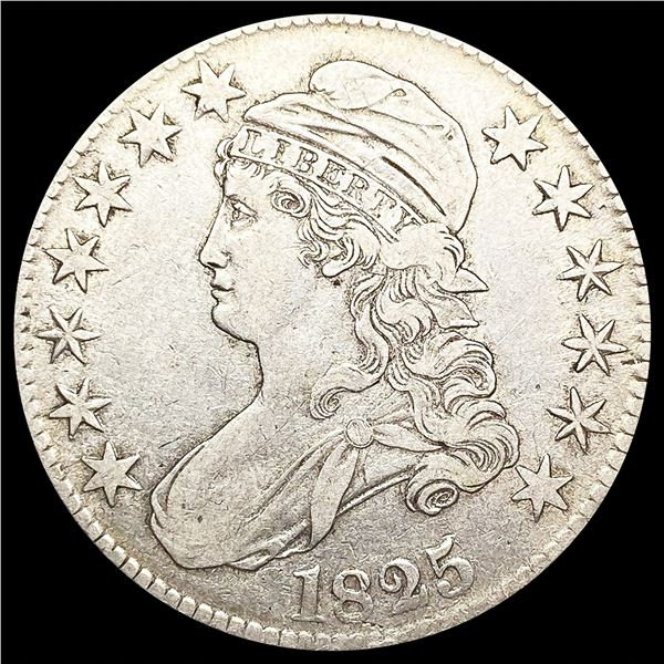 1825 O-116 Capped Bust Half Dollar LIGHTLY