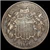 Image 1 : 1865 Two Cent Piece ABOUT UNCIRCULATED
