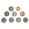 Image 3 : 1927-1969 Varied US 5C & 1C Rolls (332 Coins)