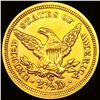Image 2 : 1843-C $2.50 Gold Quarter Eagle CHOICE BU +