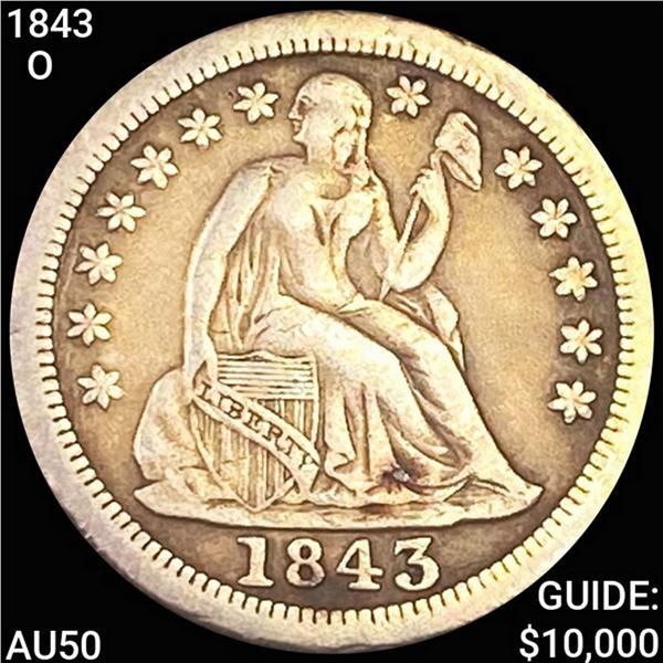 1843-O Seated Liberty Dime HIGH GRADE