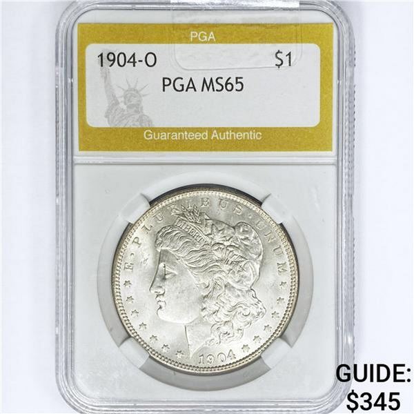 1904-O Morgan Silver Dollar PGA MS65