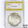 Image 1 : 1882-CC Morgan Silver Dollar PGA MS64