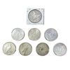 Image 1 : 1881-1928 Set (8) Morgan & Peace Dollars