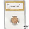Image 1 : 1883 Indian Head Cent PGA MS63 RED