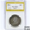 Image 1 : 1830 Capped Bust Half Dollar PGA MS61 Small 0