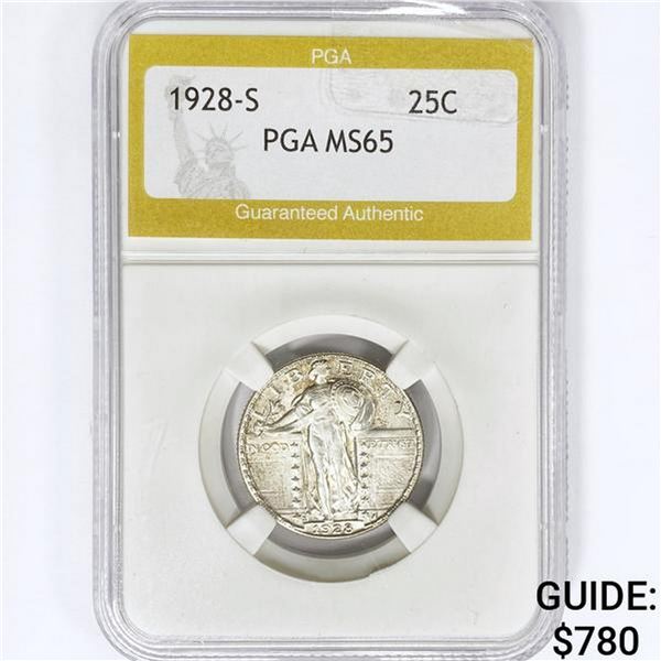 1928-S Standing Liberty Quarter PGA MS65