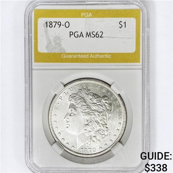 1879-O Morgan Silver Dollar PGA MS62