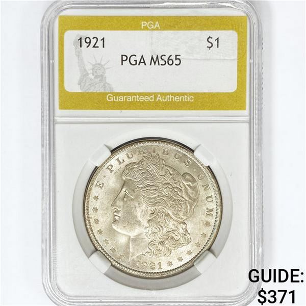 1921 Morgan Silver Dollar PGA MS65