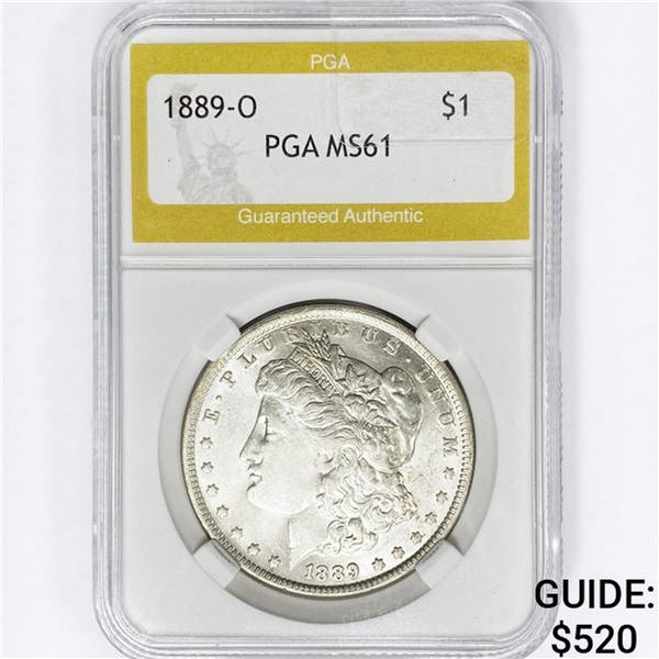 1889-O Morgan Silver Dollar PGA MS61
