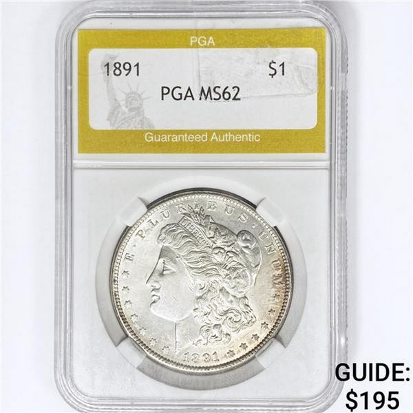 1891 Morgan Silver Dollar PGA MS62