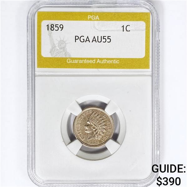 1859 Indian Head Cent PGA AU55