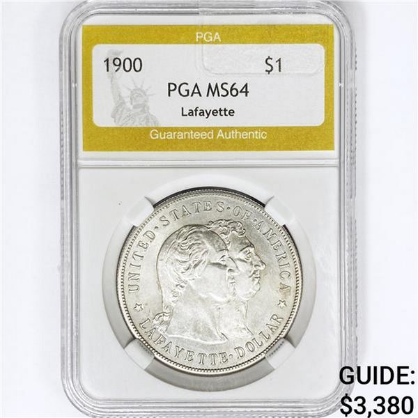 1900 Lafayette Silver Dollar PGA MS64