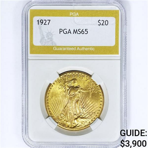 1927 $20 Gold Double Eagle PGA MS65
