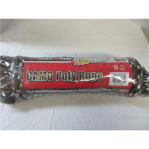 Como Rope NEW: CAMO POLY ROPE (3/4