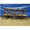 Image 1 : 5 older solid wood chairs. Need repairs