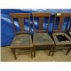 Image 2 : 5 older solid wood chairs. Need repairs