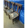 Image 5 : 5 older solid wood chairs. Need repairs