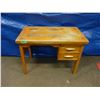 Image 1 : Solid wood student desk with 2 drawers