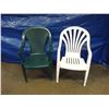 Image 1 : Lot of two resin lawn chairs