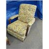 Image 2 : Upholstered rocking chair and matching footstool