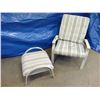 Image 1 : deck chair and footstool