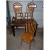 Image 2 : Kitchen table with leaf and three chairs