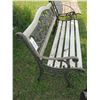 Image 2 : Garden bench with cast sides and back rest and wood slat seat