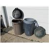 Image 1 : Lot of assorted garbage cans