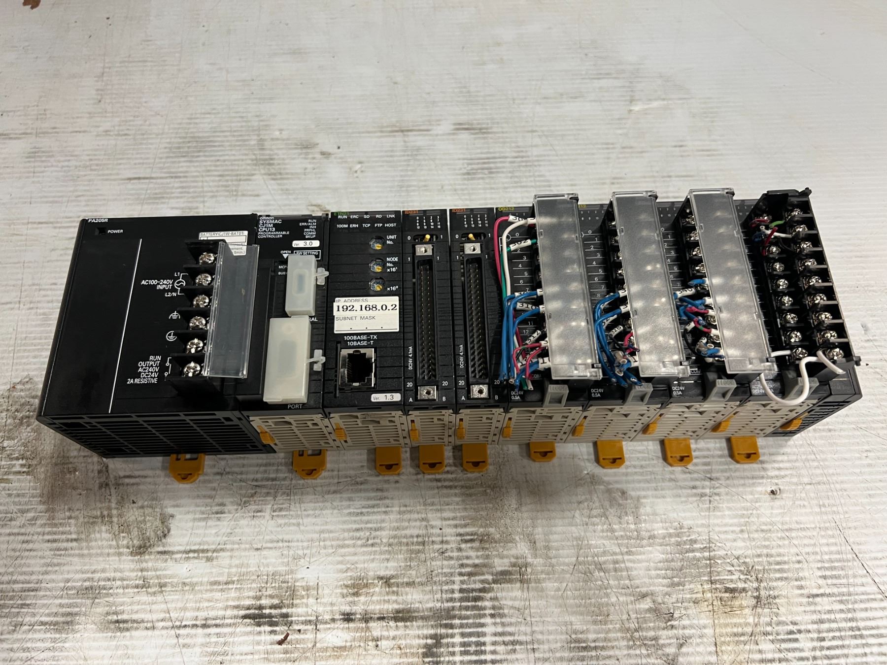 Omron Panel Rack Omron Power Supply Rack with Modules