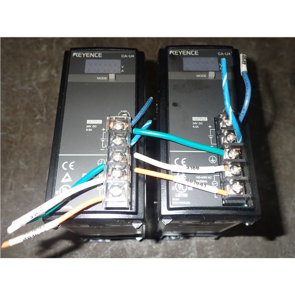 Lot of (2) Keyence #CA-U4 Power Supplies