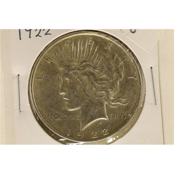 1922 PEACE SILVER DOLLAR (BRILLIANT UNC) WATCH