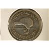 Image 1 : 1943 NEW ZEALAND SILVER 1 FLORIN .1818 OZ. ASW AU+