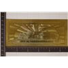 Image 2 : 1999 REPLICA 24KT GOLD FOIL $100 US BILL CRISP UNC