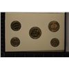 Image 2 : 24KT GOLD PLATED 1999 FIVE COIN SET INCLUDES: