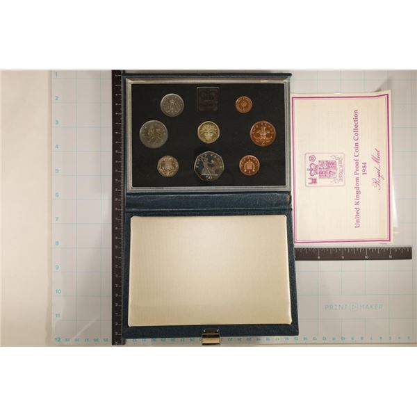 1984 UNITED KINGDOM 8 COIN PROOF SET IN