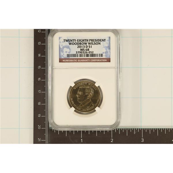 2013 PRESIDENTIAL DOLLAR NGC MS68 28TH