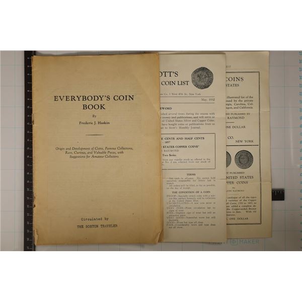 VINTAGE EVERYBODY'S COIN BOOK BY FREDERICK J.