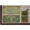 Image 2 : 3 CANADIAN BILLS 1937 $1, 1954 $1 & PARTIAL AND