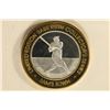 Image 1 : SILVER $10 BRILLIANT UNC CASINO CHIP "BABE RUTH"