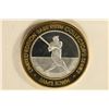 Image 1 : SILVER $10 BRILLIANT UNC CASINO CHIP "BABE RUTH"